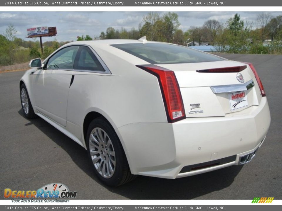 2014 Cadillac CTS Coupe White Diamond Tricoat / Cashmere/Ebony Photo #4