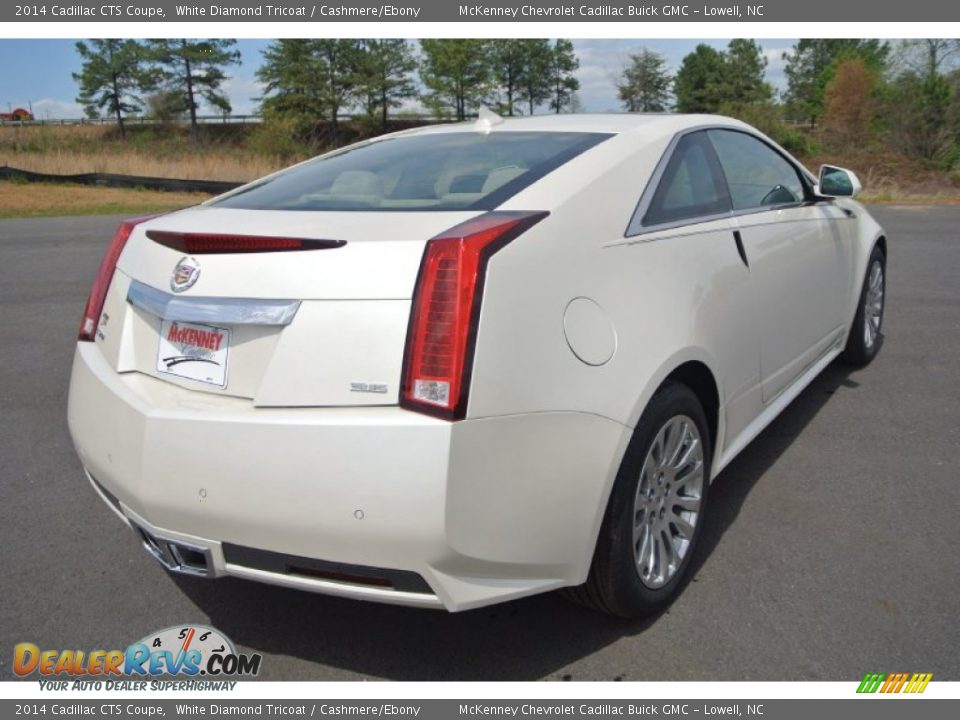 2014 Cadillac CTS Coupe White Diamond Tricoat / Cashmere/Ebony Photo #5
