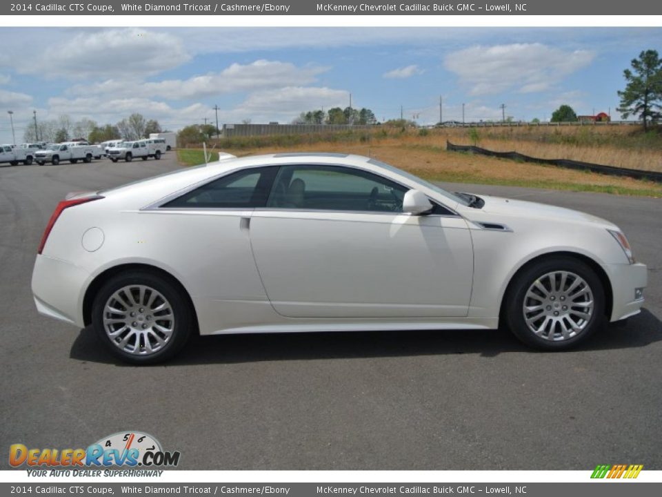 2014 Cadillac CTS Coupe White Diamond Tricoat / Cashmere/Ebony Photo #6