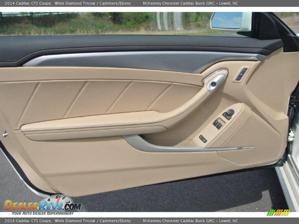 2014 Cadillac CTS Coupe White Diamond Tricoat / Cashmere/Ebony Photo #7
