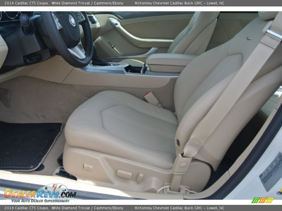 2014 Cadillac CTS Coupe White Diamond Tricoat / Cashmere/Ebony Photo #8