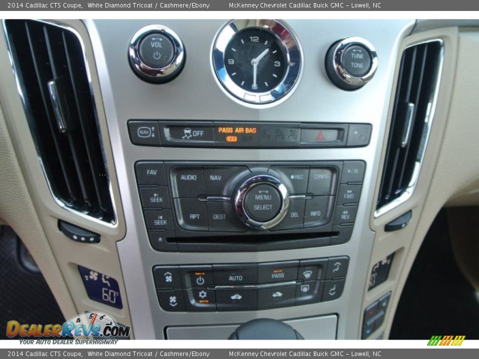 2014 Cadillac CTS Coupe White Diamond Tricoat / Cashmere/Ebony Photo #10