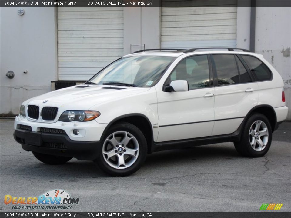 2004 BMW X5 3.0i Alpine White / Grey Photo #2