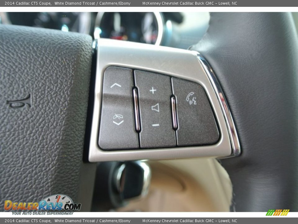 2014 Cadillac CTS Coupe White Diamond Tricoat / Cashmere/Ebony Photo #14