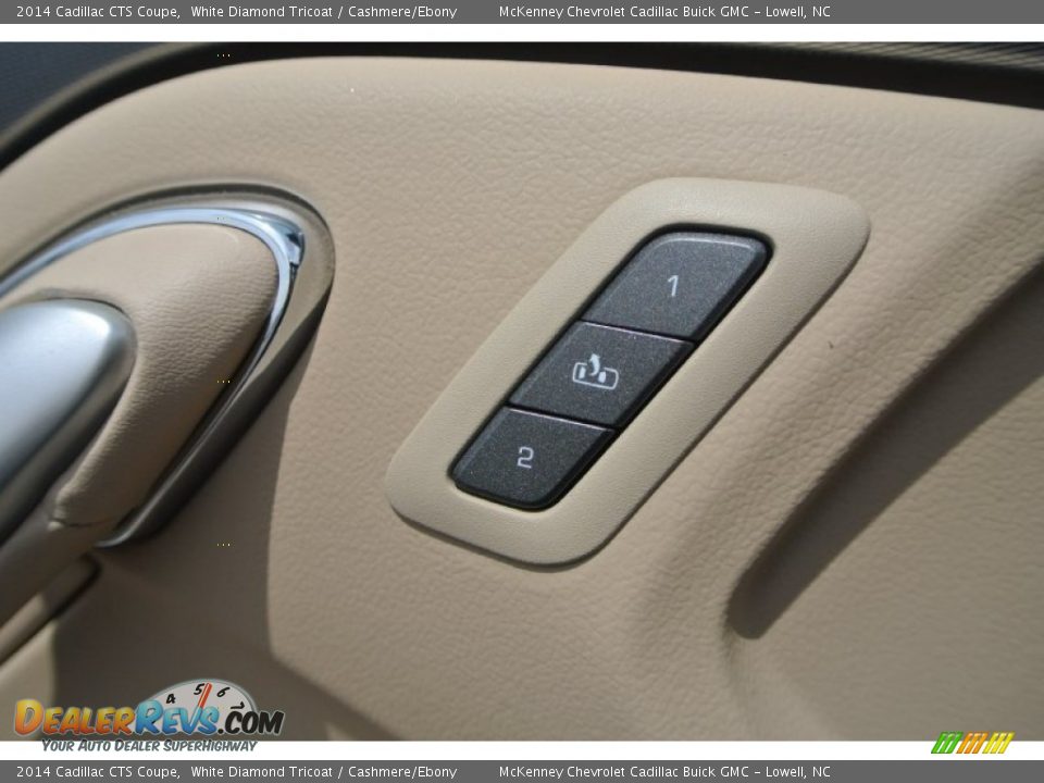 2014 Cadillac CTS Coupe White Diamond Tricoat / Cashmere/Ebony Photo #15