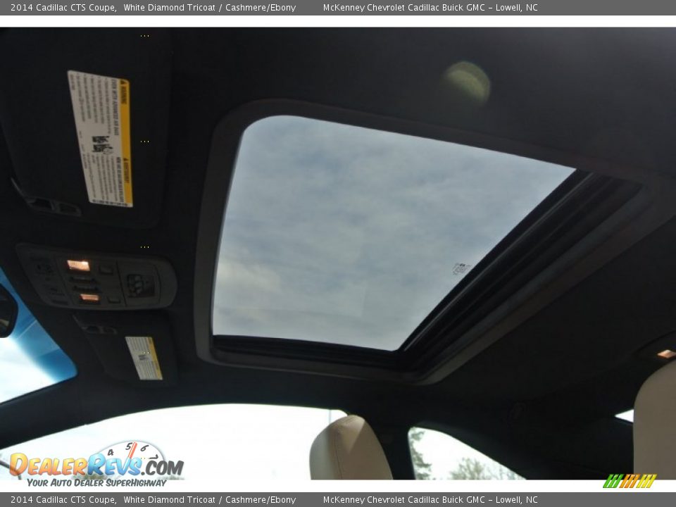 2014 Cadillac CTS Coupe White Diamond Tricoat / Cashmere/Ebony Photo #16