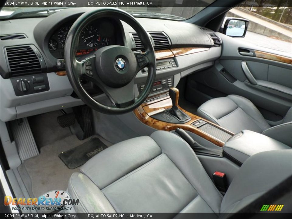 2004 BMW X5 3.0i Alpine White / Grey Photo #7