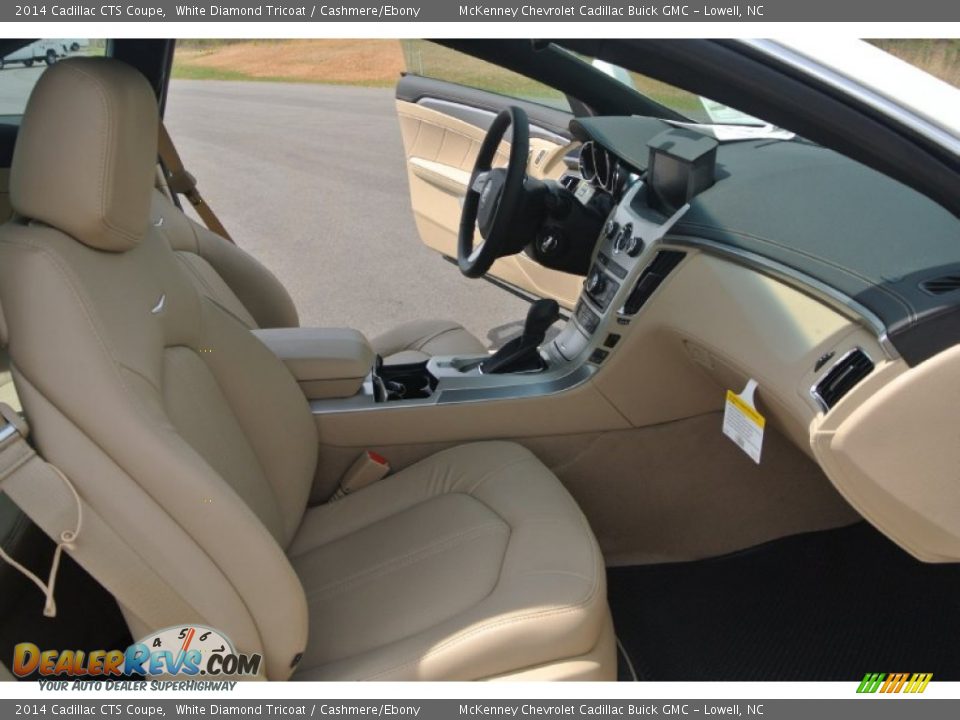 2014 Cadillac CTS Coupe White Diamond Tricoat / Cashmere/Ebony Photo #18