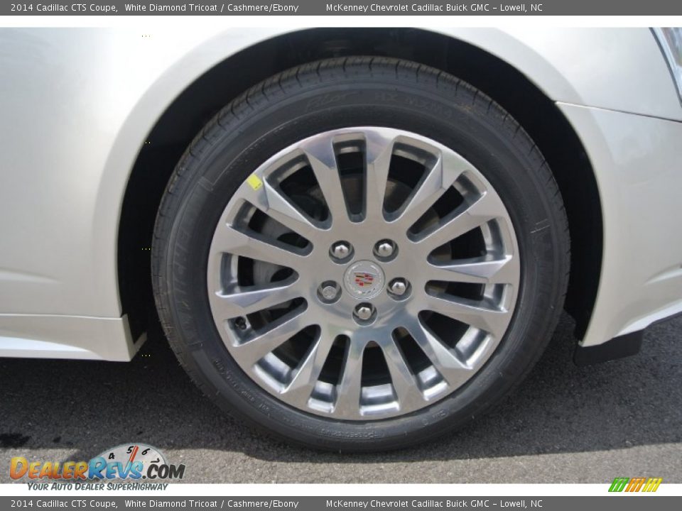 2014 Cadillac CTS Coupe White Diamond Tricoat / Cashmere/Ebony Photo #19