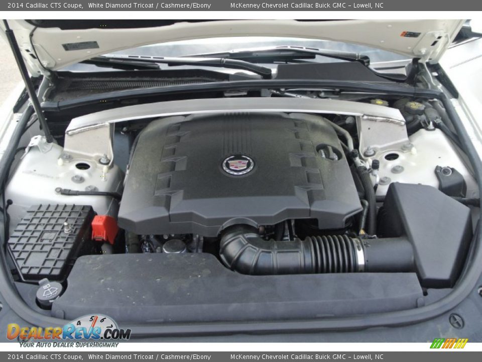 2014 Cadillac CTS Coupe White Diamond Tricoat / Cashmere/Ebony Photo #20