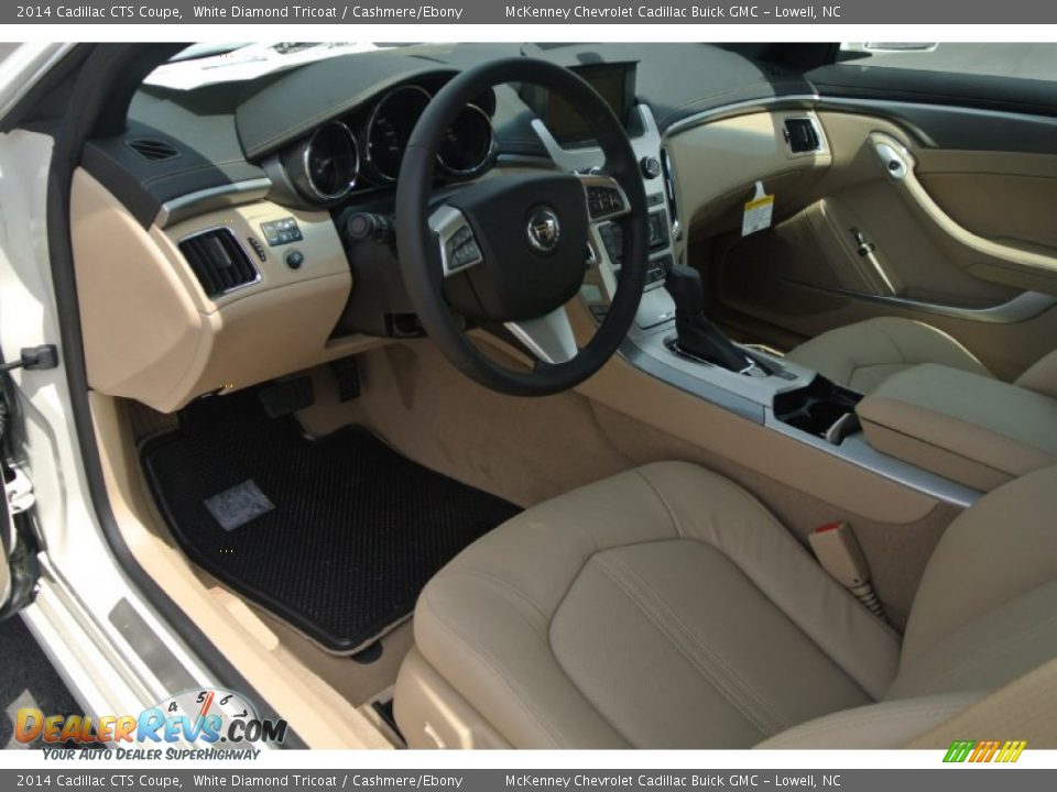 2014 Cadillac CTS Coupe White Diamond Tricoat / Cashmere/Ebony Photo #21