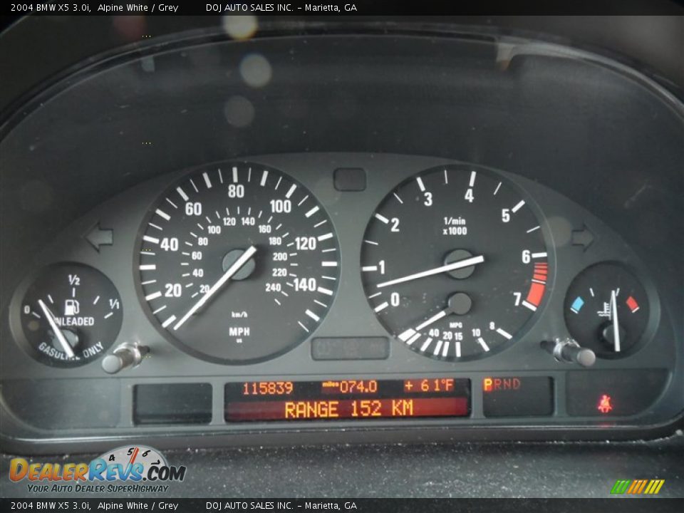 2004 BMW X5 3.0i Alpine White / Grey Photo #17