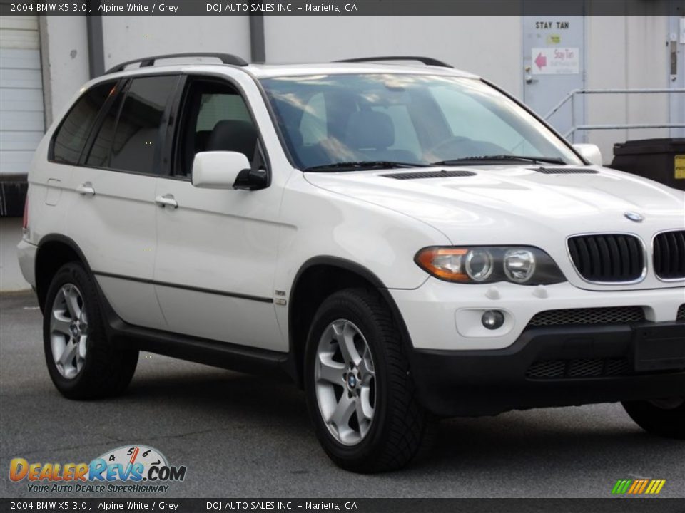 2004 BMW X5 3.0i Alpine White / Grey Photo #24