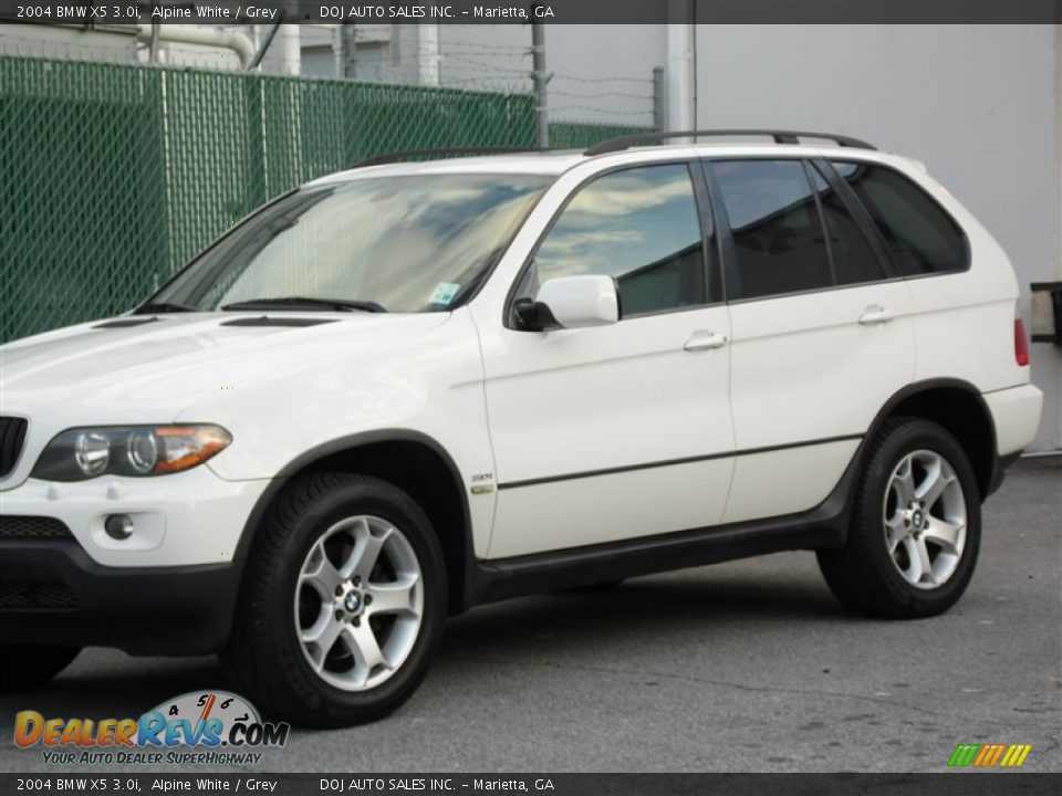 2004 BMW X5 3.0i Alpine White / Grey Photo #26
