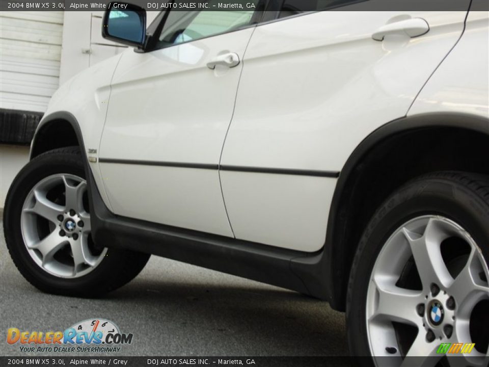 2004 BMW X5 3.0i Alpine White / Grey Photo #30