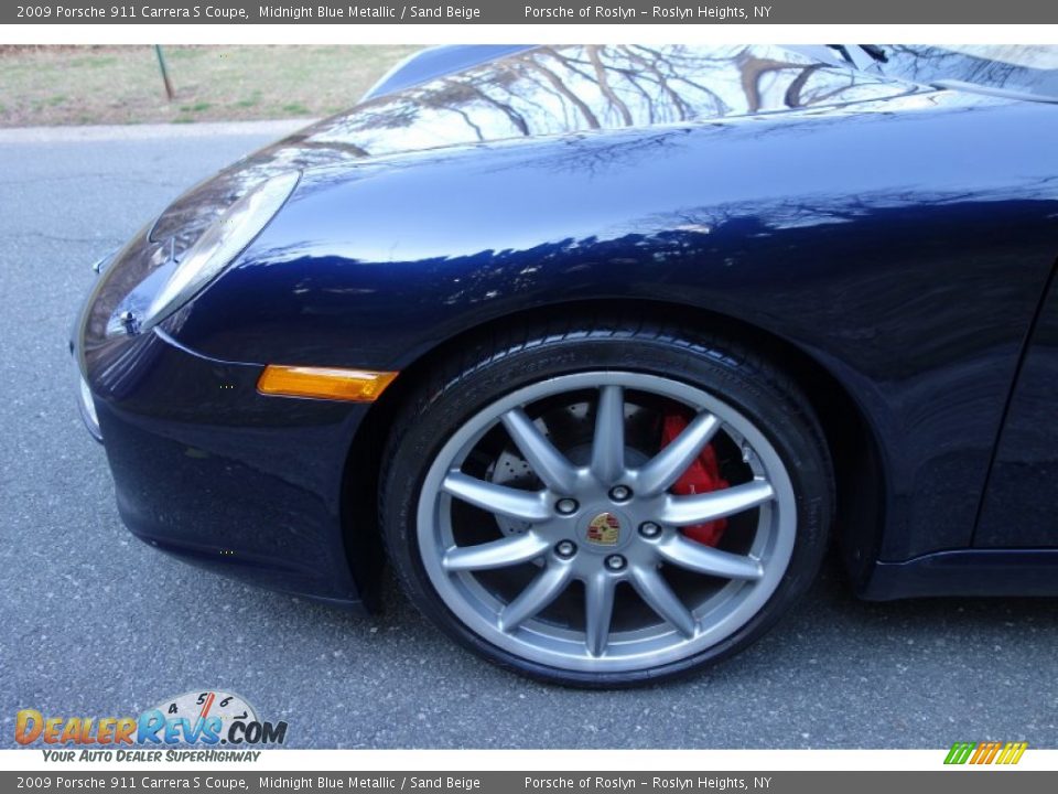 2009 Porsche 911 Carrera S Coupe Midnight Blue Metallic / Sand Beige Photo #10