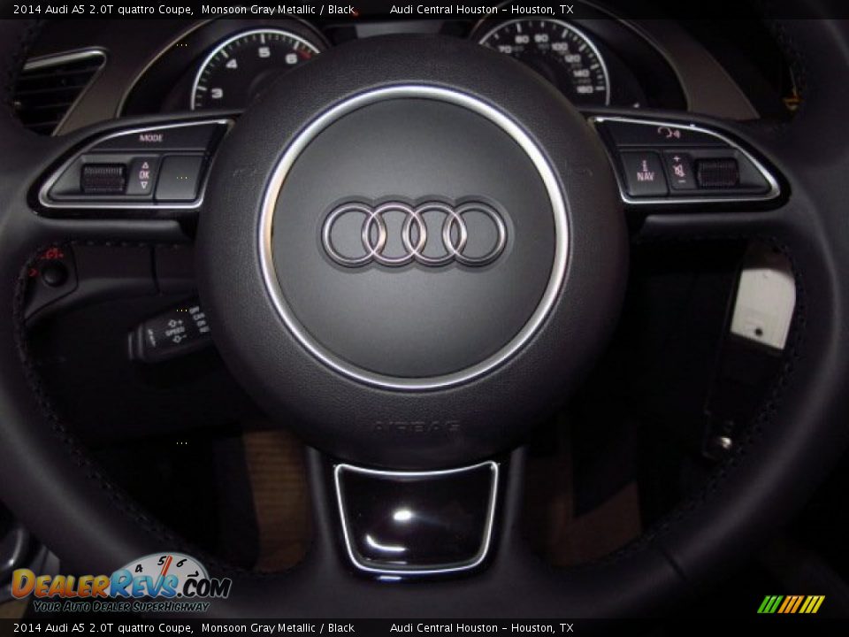 2014 Audi A5 2.0T quattro Coupe Monsoon Gray Metallic / Black Photo #16