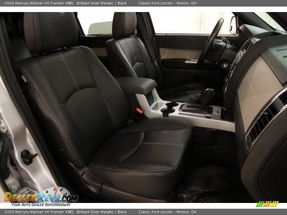 Black Interior - 2009 Mercury Mariner V6 Premier 4WD Photo #11