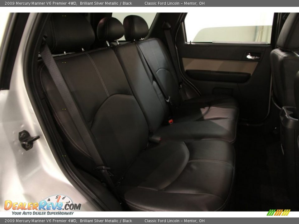 2009 Mercury Mariner V6 Premier 4WD Brilliant Silver Metallic / Black Photo #12