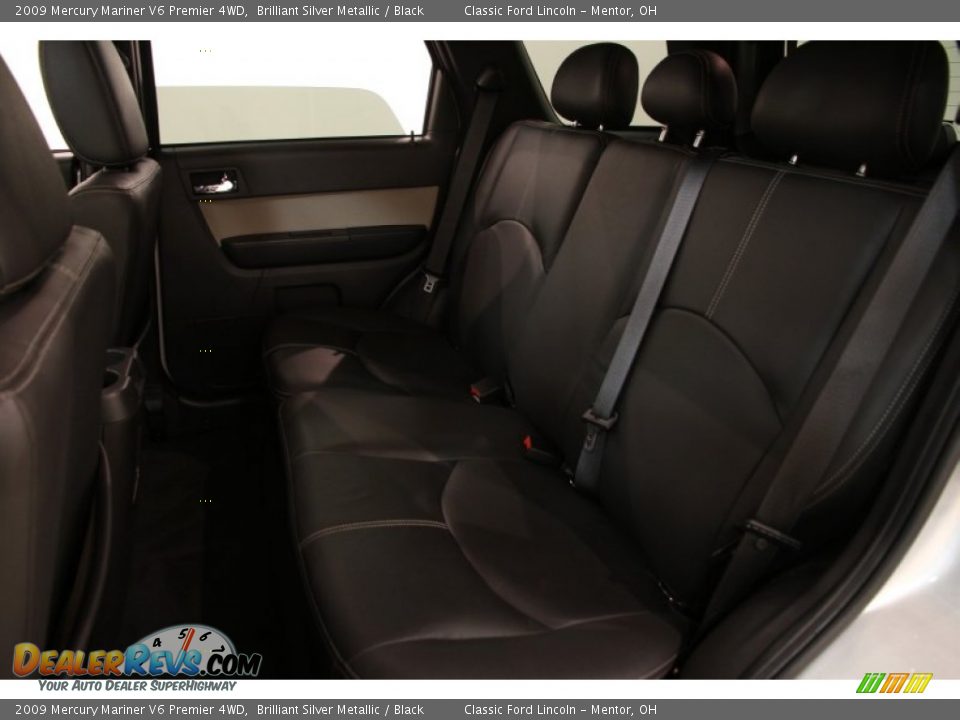 Rear Seat of 2009 Mercury Mariner V6 Premier 4WD Photo #13
