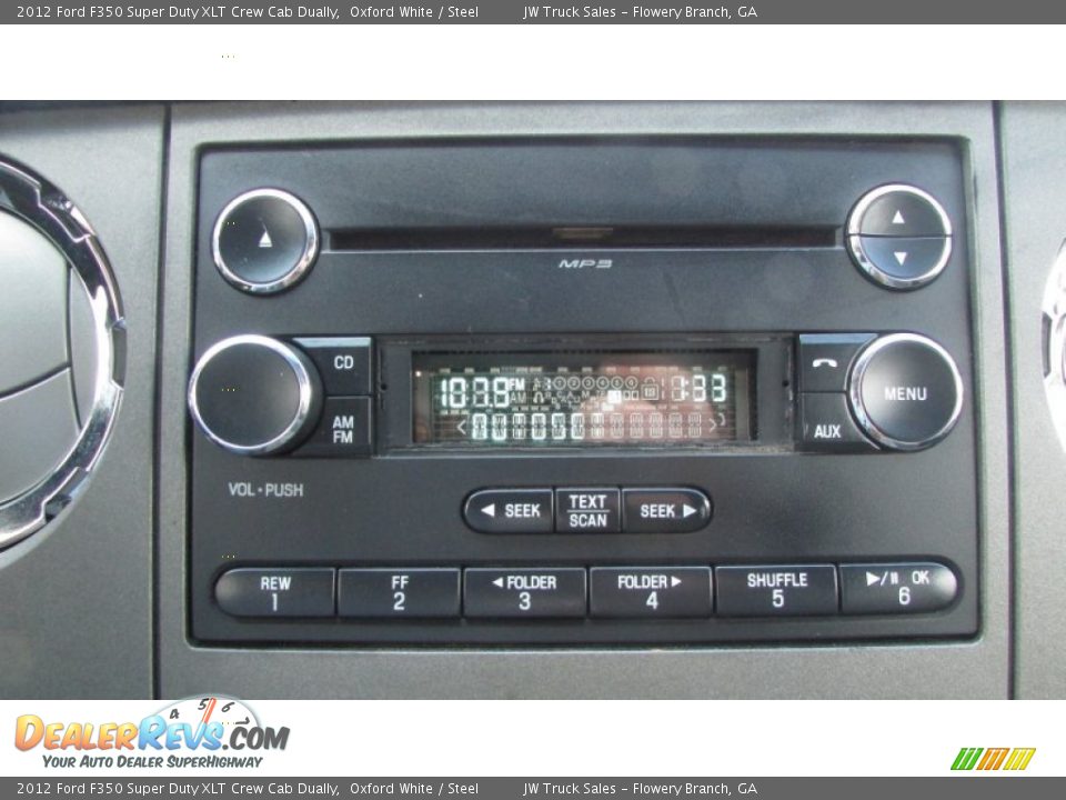 Audio System of 2012 Ford F350 Super Duty XLT Crew Cab Dually Photo #29