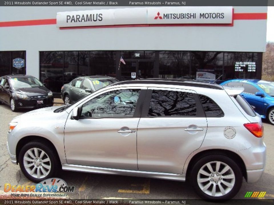 2011 Mitsubishi Outlander Sport SE 4WD Cool Silver Metallic / Black Photo #1