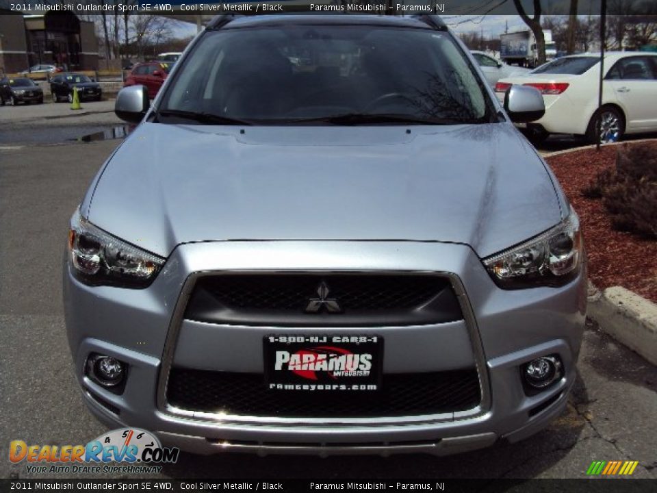 2011 Mitsubishi Outlander Sport SE 4WD Cool Silver Metallic / Black Photo #3