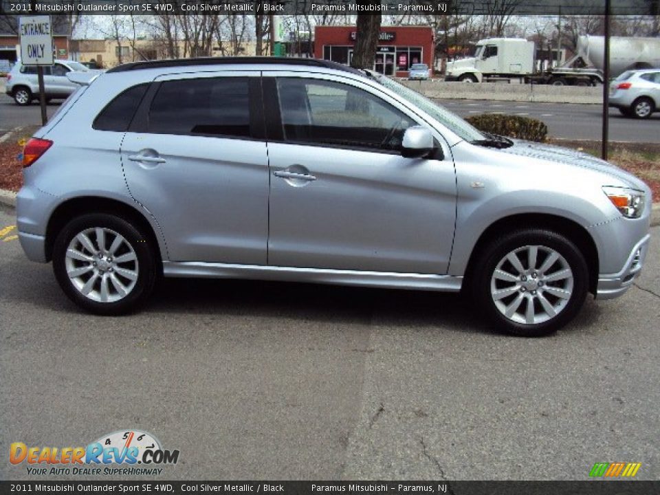 2011 Mitsubishi Outlander Sport SE 4WD Cool Silver Metallic / Black Photo #5