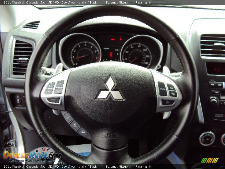 2011 Mitsubishi Outlander Sport SE 4WD Cool Silver Metallic / Black Photo #15
