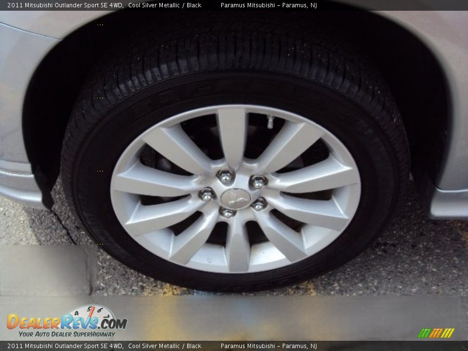 2011 Mitsubishi Outlander Sport SE 4WD Cool Silver Metallic / Black Photo #22