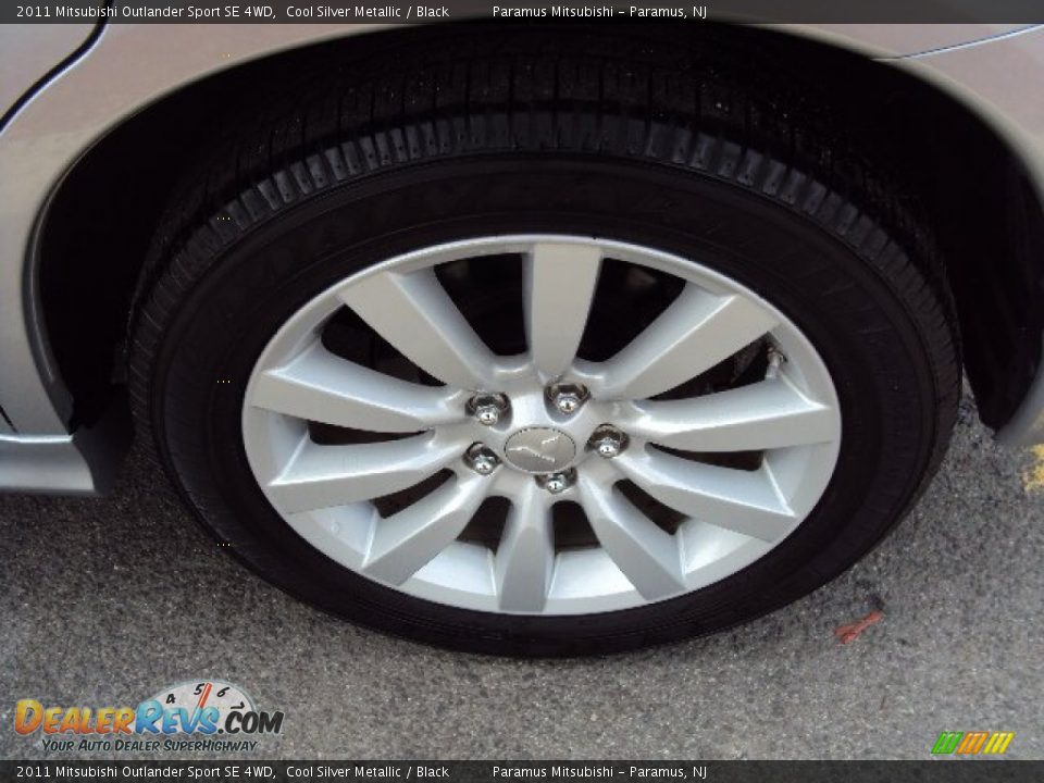 2011 Mitsubishi Outlander Sport SE 4WD Cool Silver Metallic / Black Photo #23