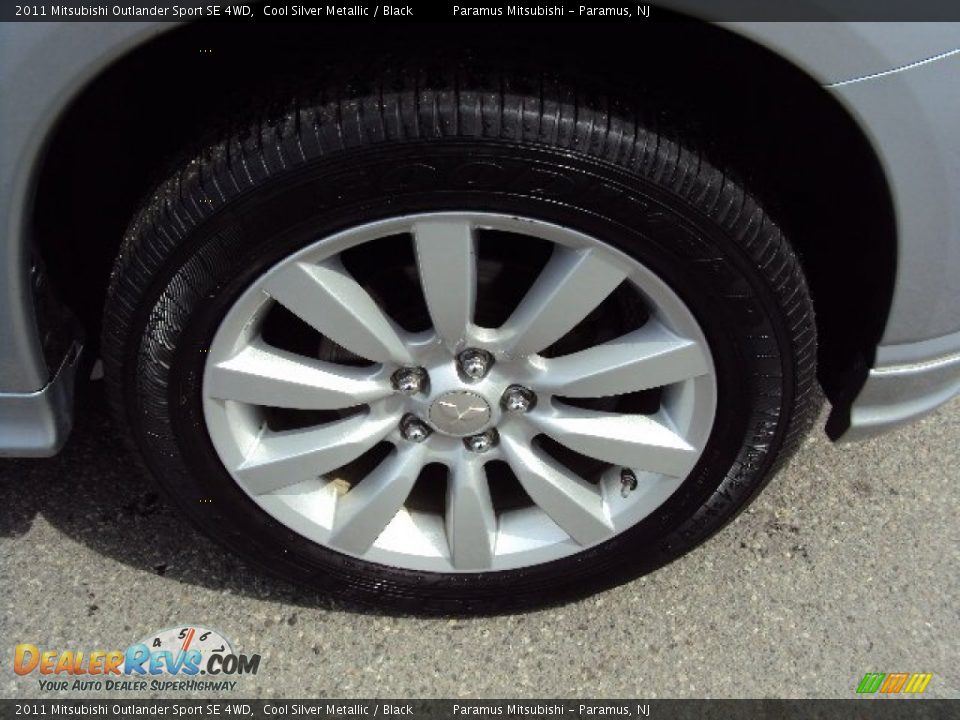 2011 Mitsubishi Outlander Sport SE 4WD Cool Silver Metallic / Black Photo #25