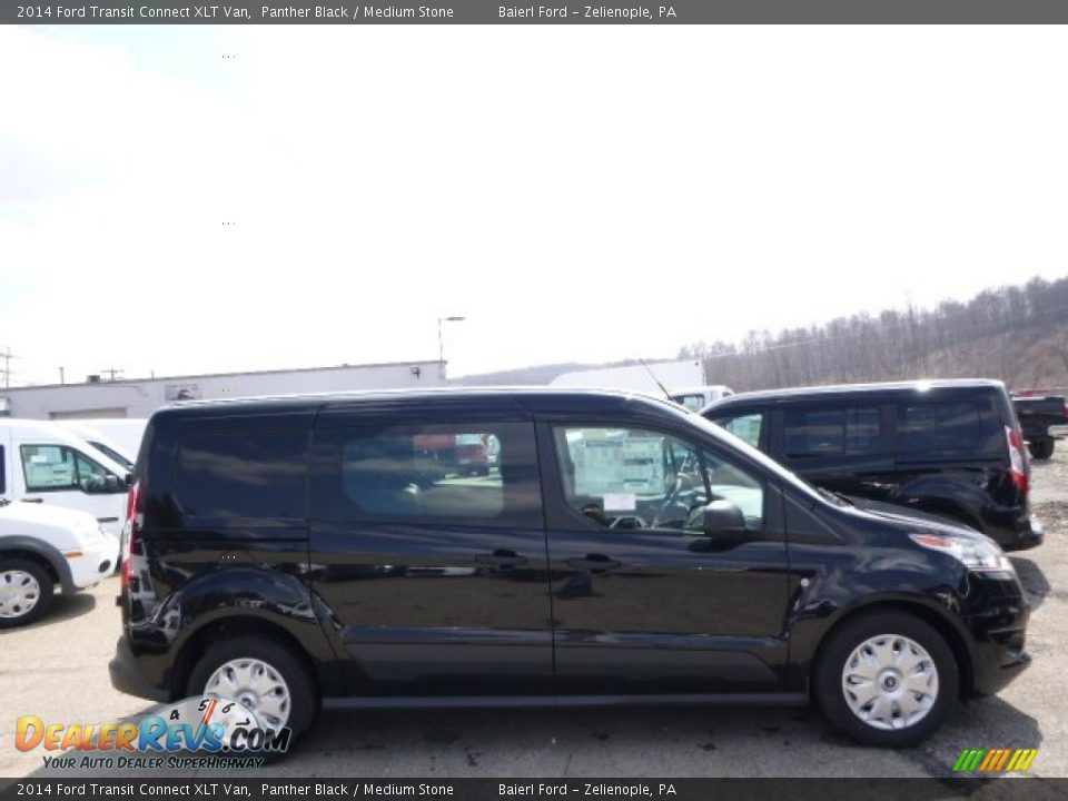 2014 Ford Transit Connect XLT Van Panther Black / Medium Stone Photo #1