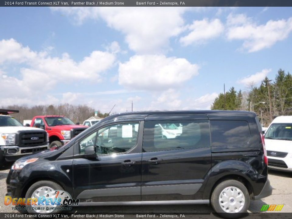 Panther Black 2014 Ford Transit Connect XLT Van Photo #5