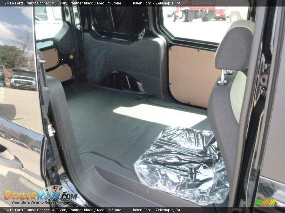 2014 Ford Transit Connect XLT Van Panther Black / Medium Stone Photo #10