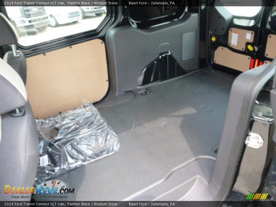 2014 Ford Transit Connect XLT Van Panther Black / Medium Stone Photo #12