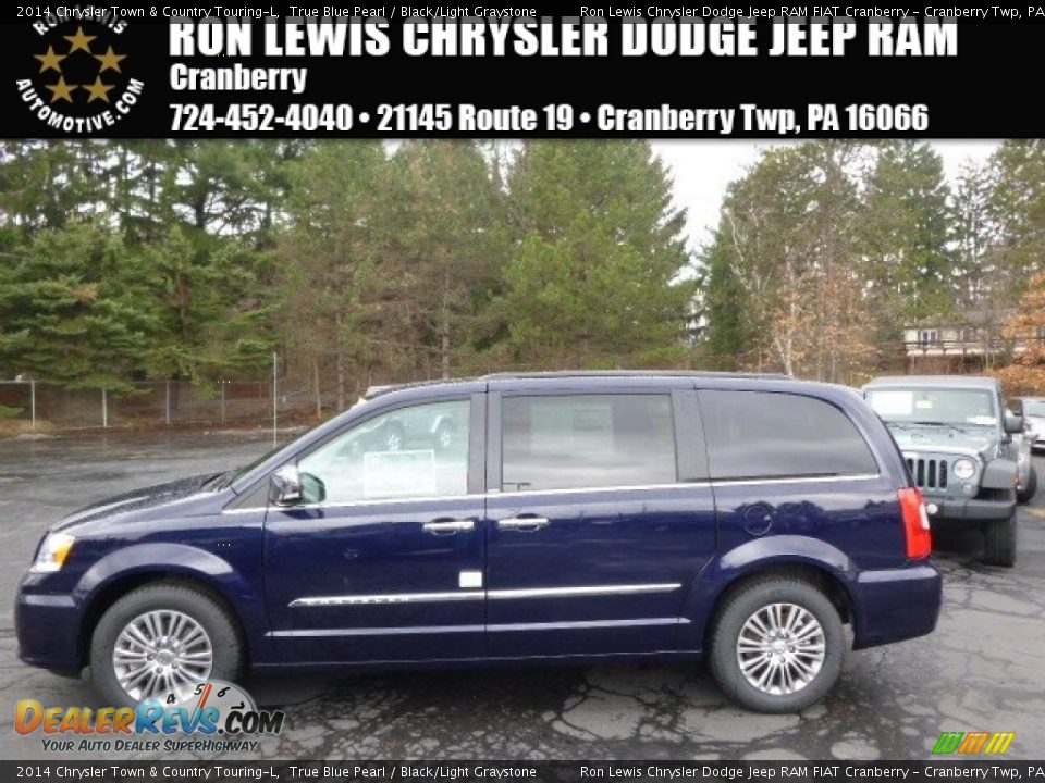 2014 Chrysler Town & Country Touring-L True Blue Pearl / Black/Light Graystone Photo #1