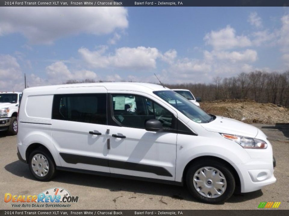 2014 Ford Transit Connect XLT Van Frozen White / Charcoal Black Photo #1