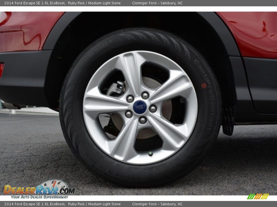 2014 Ford Escape SE 1.6L EcoBoost Ruby Red / Medium Light Stone Photo #11