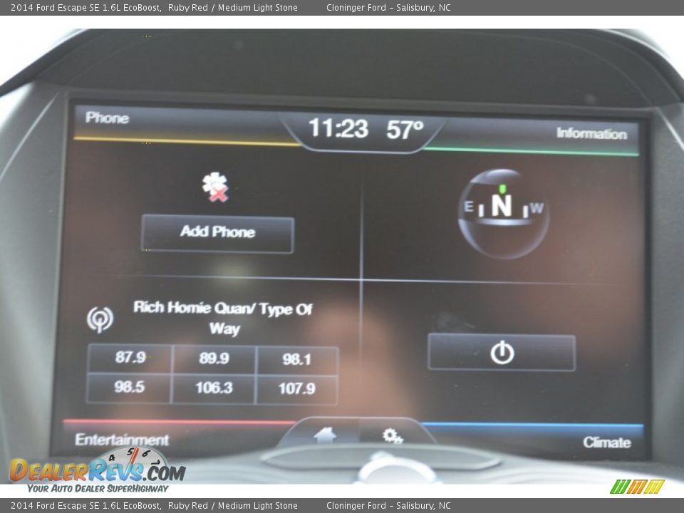 2014 Ford Escape SE 1.6L EcoBoost Ruby Red / Medium Light Stone Photo #13