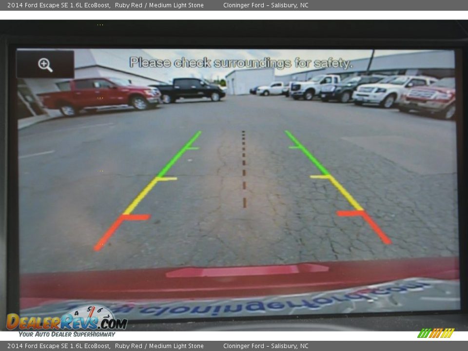 2014 Ford Escape SE 1.6L EcoBoost Ruby Red / Medium Light Stone Photo #17
