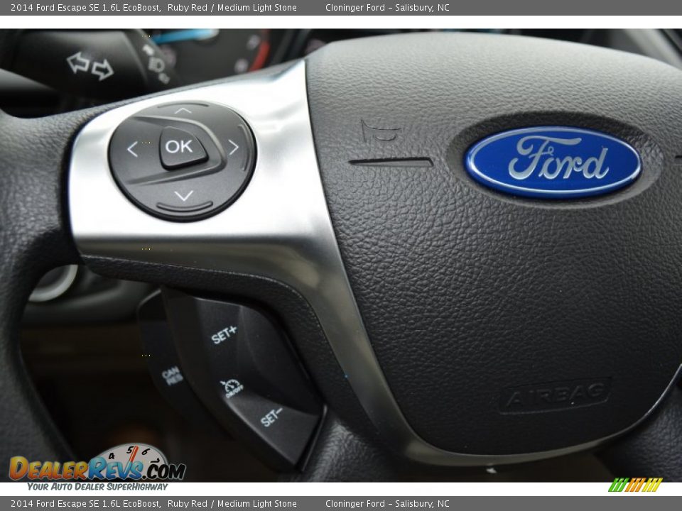 2014 Ford Escape SE 1.6L EcoBoost Ruby Red / Medium Light Stone Photo #22