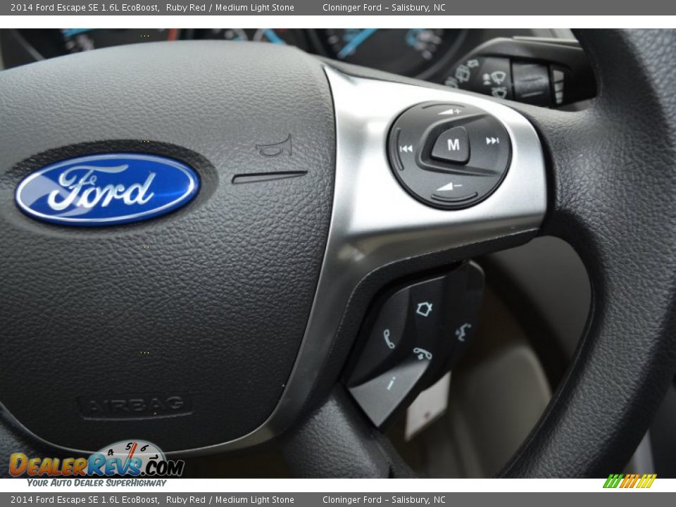 2014 Ford Escape SE 1.6L EcoBoost Ruby Red / Medium Light Stone Photo #23
