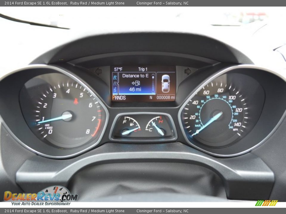 2014 Ford Escape SE 1.6L EcoBoost Ruby Red / Medium Light Stone Photo #24