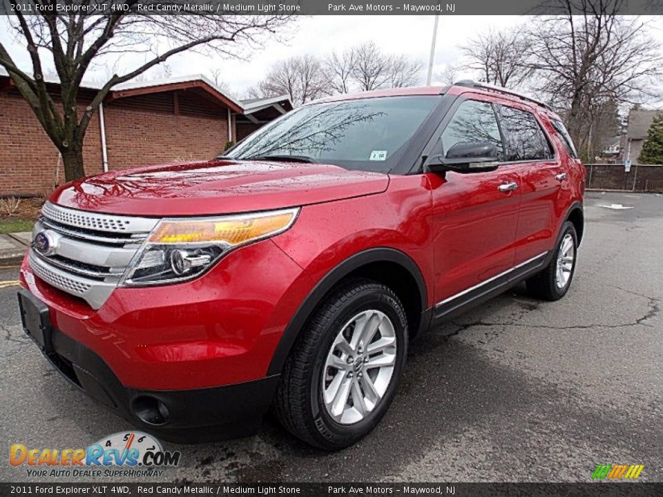 2011 Ford Explorer XLT 4WD Red Candy Metallic / Medium Light Stone Photo #1