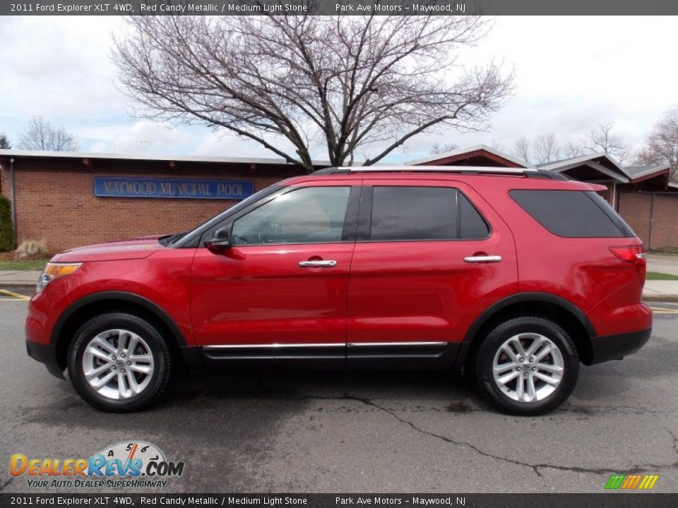 2011 Ford Explorer XLT 4WD Red Candy Metallic / Medium Light Stone Photo #2