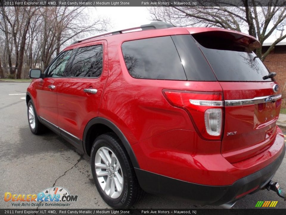 2011 Ford Explorer XLT 4WD Red Candy Metallic / Medium Light Stone Photo #3