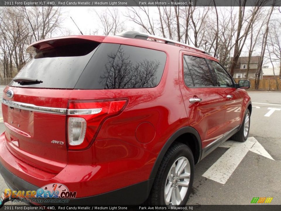 2011 Ford Explorer XLT 4WD Red Candy Metallic / Medium Light Stone Photo #5