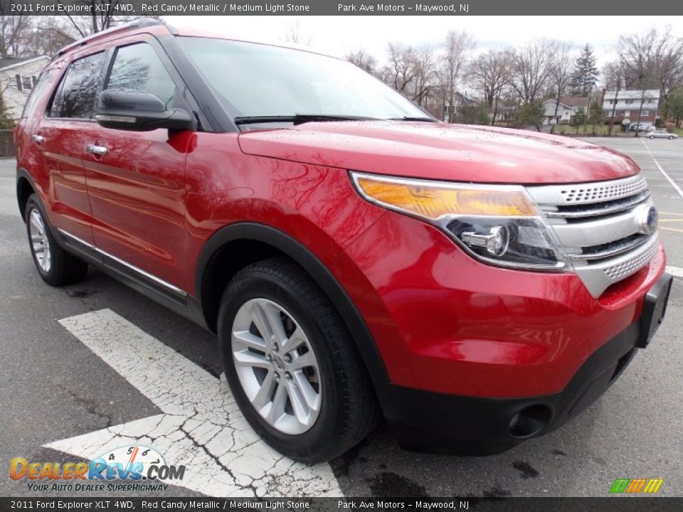 2011 Ford Explorer XLT 4WD Red Candy Metallic / Medium Light Stone Photo #7