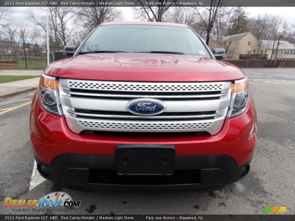 2011 Ford Explorer XLT 4WD Red Candy Metallic / Medium Light Stone Photo #8